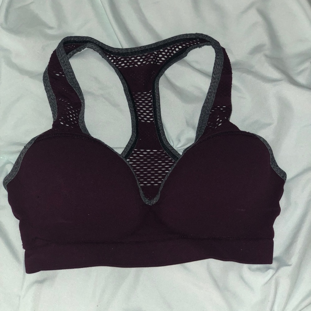 VS Maroon Push-Up Sports Bra